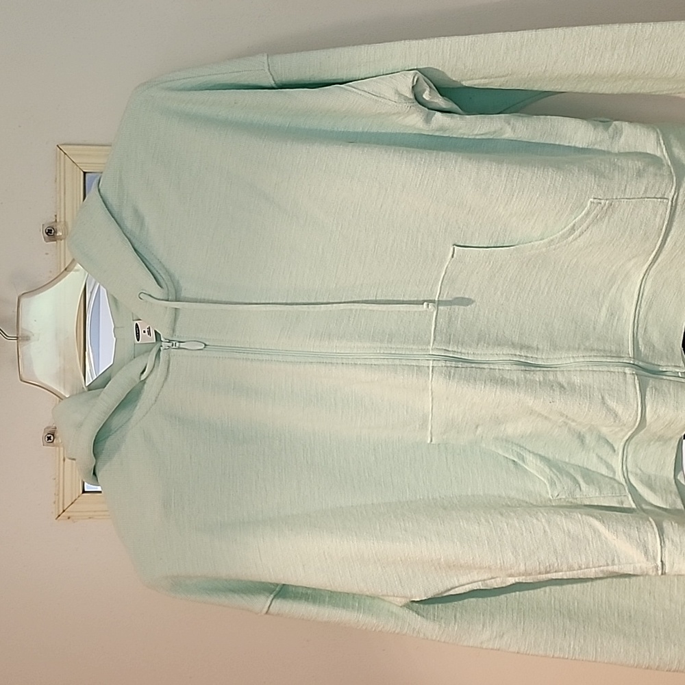 Old Navy Juniors zipper up hooded light weight sweatshirt size medium